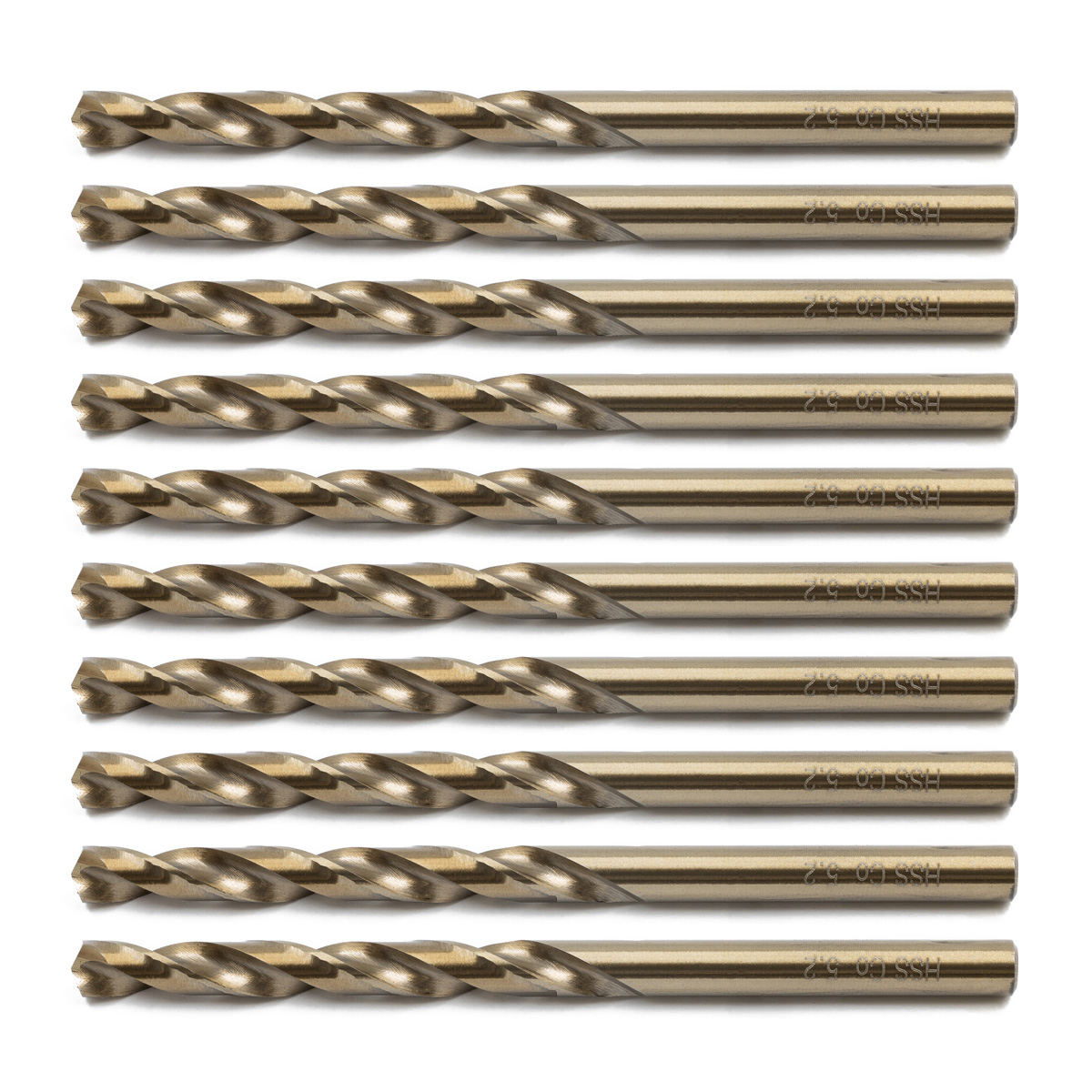 Rikä HSSR048 Hss Cobalt Drill Bit 5.2 x 86mm 10pk