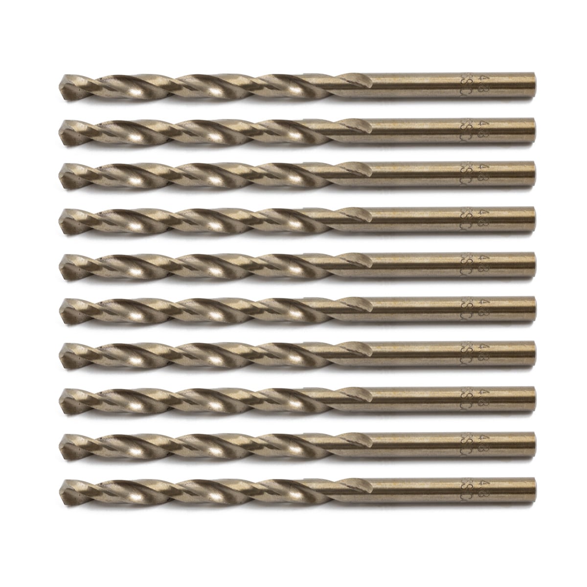 Rikä HSSR046 Hss Cobalt Drill Bit 4.8 x 86mm 10pk