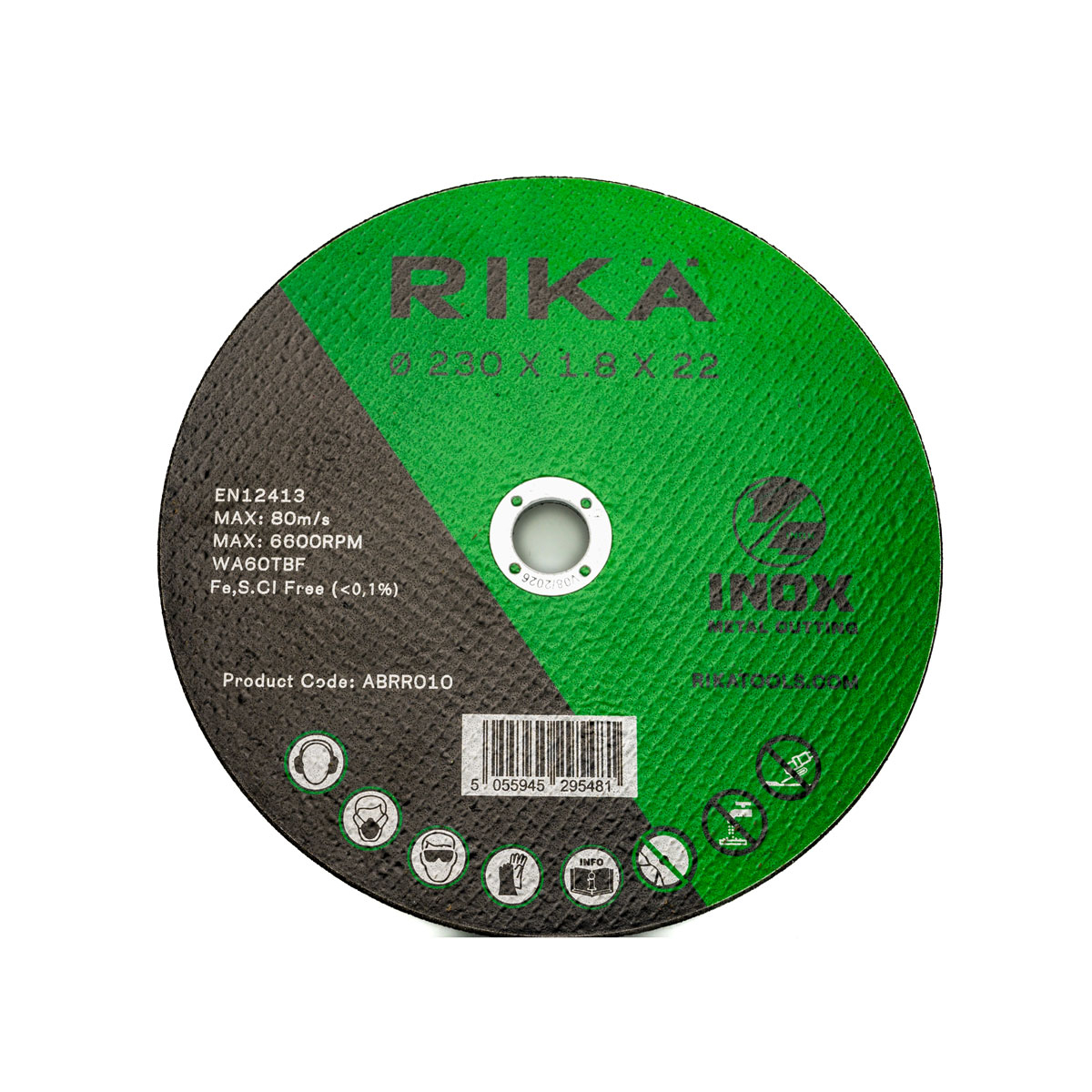 Rikä ABRR010 Stainless Thin Cutting Disc 230 x 1.8 x 22mm