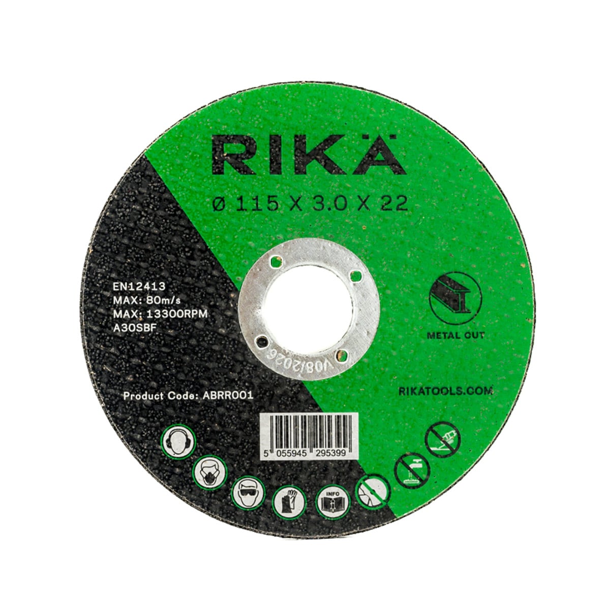 Rikä ABRR001 Metal Cutting Disc 115 x 3.0 x 22mm