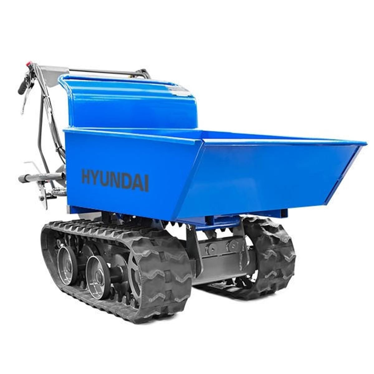 Hyundai 196cc 300kg Petrol Tracked Mini Dumper Power Barrow Transporter