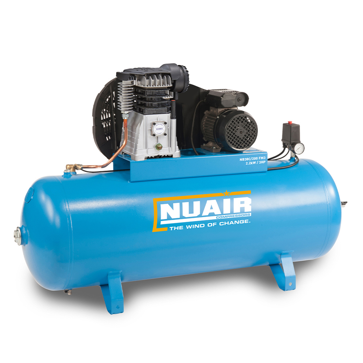 Nuair B3800B-PRO/200 FM3 UK - Stationary Compressor (16A)
