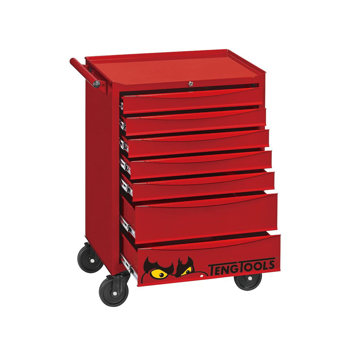 Teng Tools 26in Classic Cabinet 7 Drawers Red