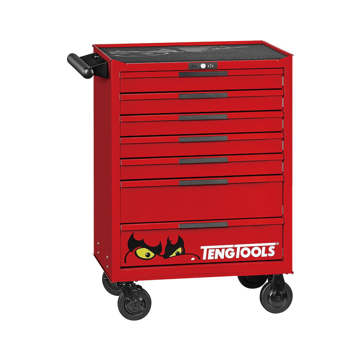 Teng Tools 26in PRO35™ Roller Cabinet FOAM Tool Kit 335 Pieces Red