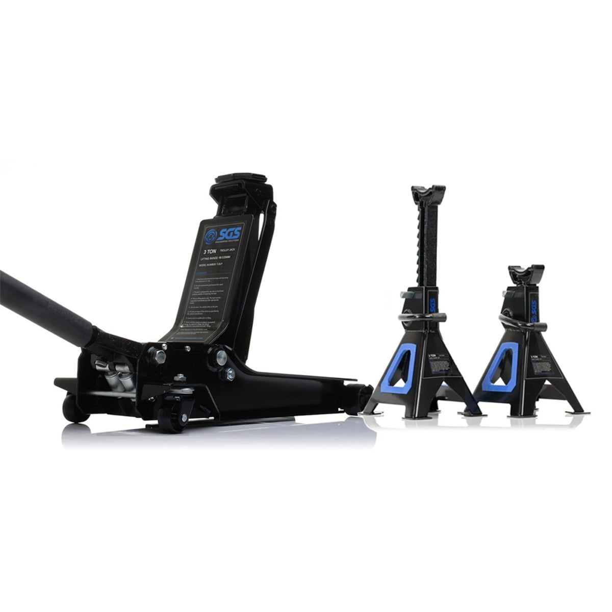 SGS 3 Tonne Low Profile Trolley Jack | 2x 3 Tonne Axle Stand