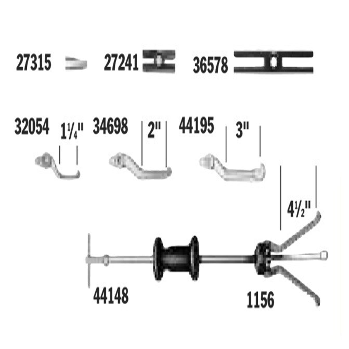 Power Team 1178 Slide Hammer Puller W/ 25 Lb Hammer
