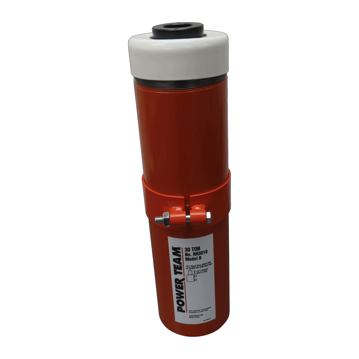 Power Team 30 Ton Centre Hole Cylinder Double Acting 10 Inch Stroke 700 Bar