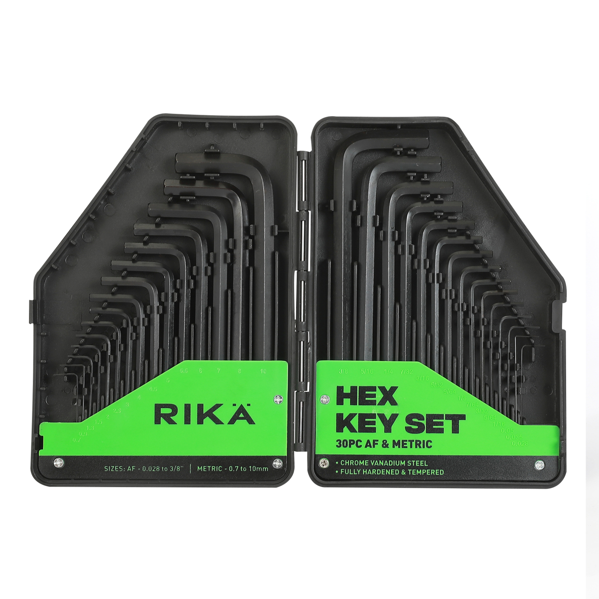 Rikä 30-Piece Professional Metric and Imperial Hex Key Set