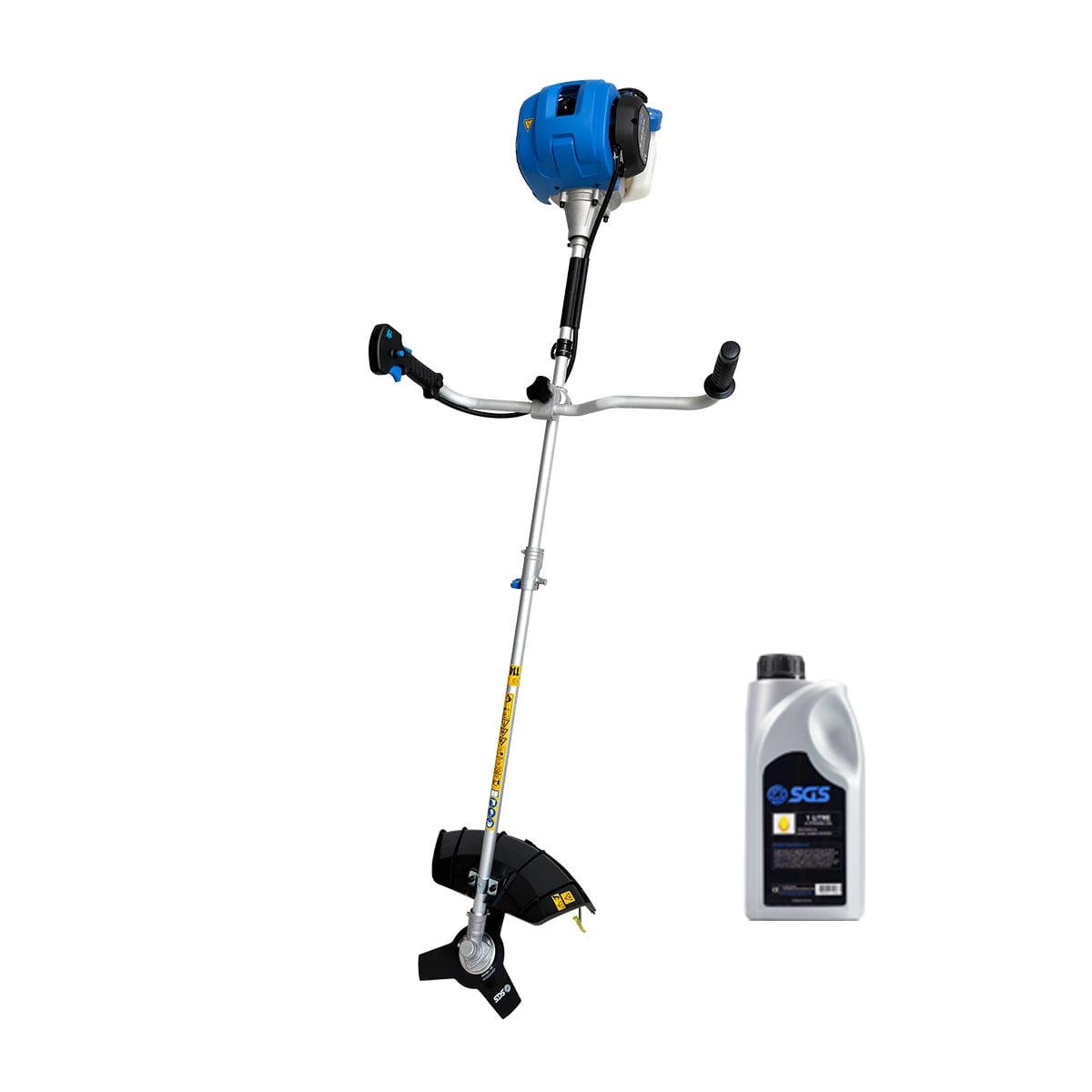 SGS 52cc Petrol Strimmer and Brush Cutter with 2-Stroke Oil 1L