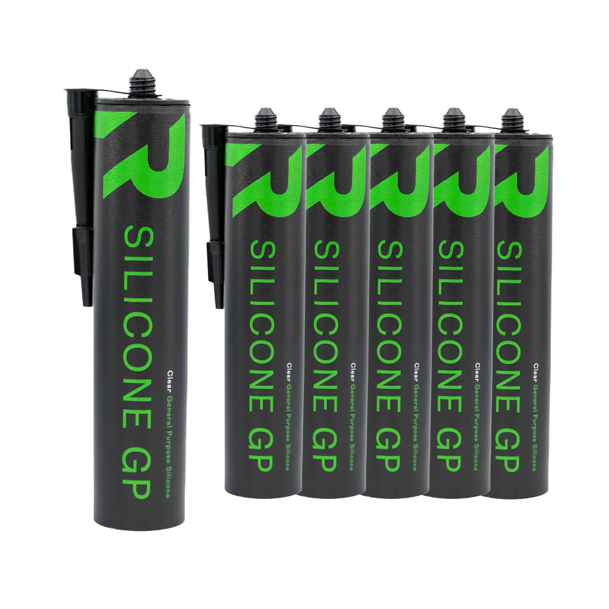 Rikä SAFR009 Silicone General Purpose Sealant Clear 280ml Pack of 6