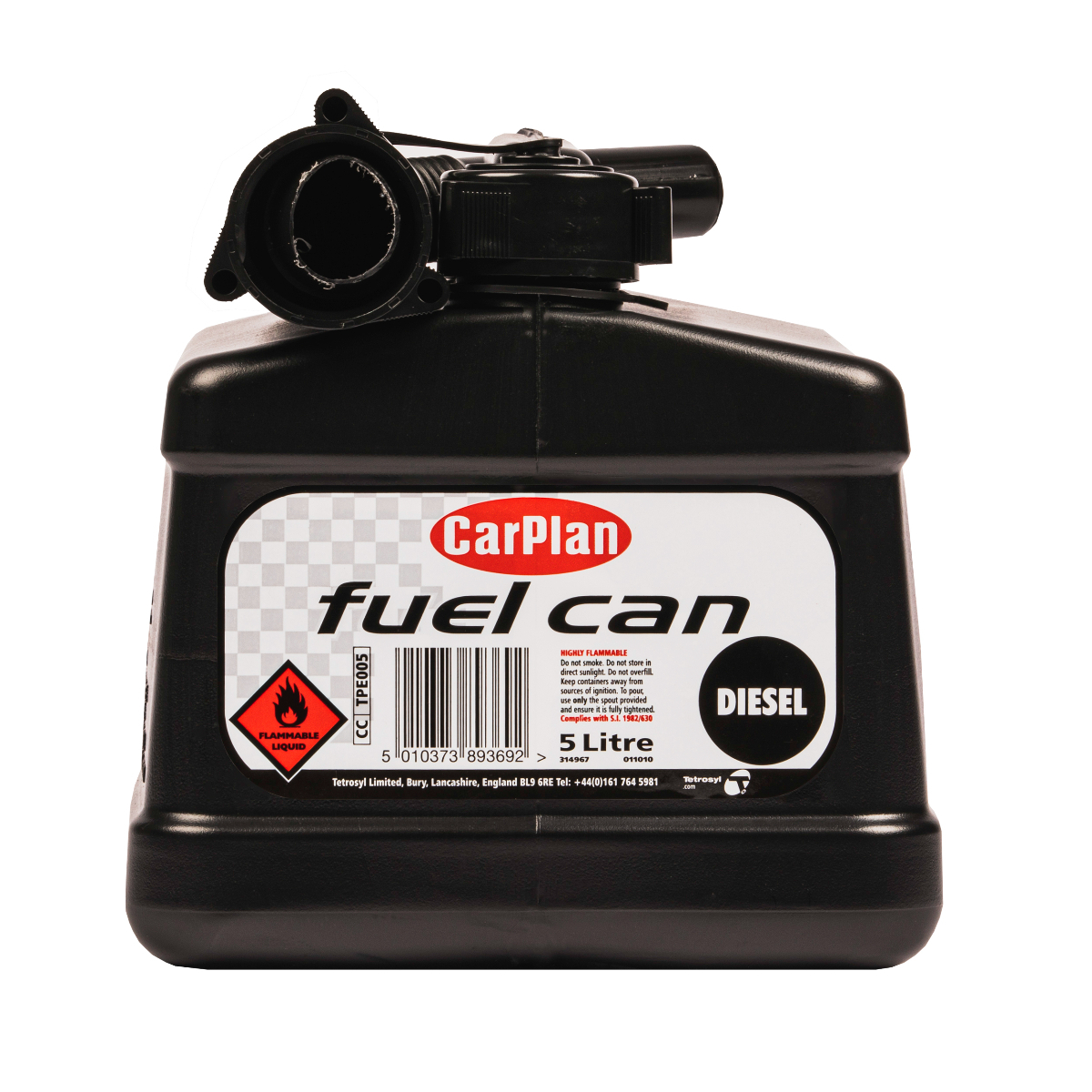 CarPlan TPE005 Tetracan Diesel (Black) 5L