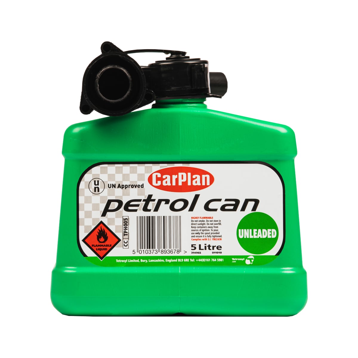 CarPlan TPH005 Tetracan Unleaded (Green) 5L