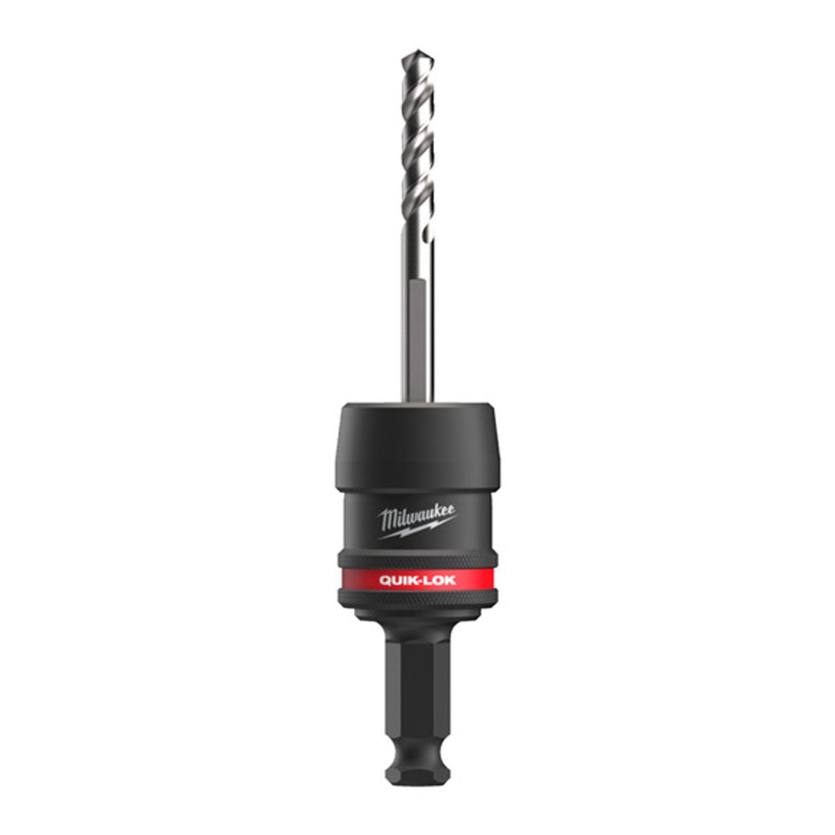 Milwaukee Quik-Lok Holesaw Arbor - 7/16 Inch / 11mm + 1 x Small & 1 x Two Pin Adaptor