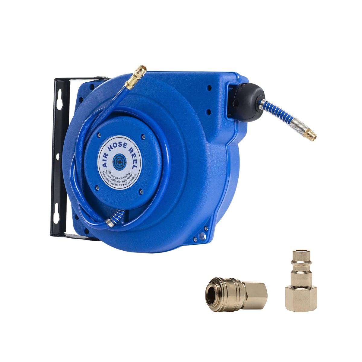 SGS SHREELF5F1 9m Retractable Air Hose Reel with Wall Mount With Couplers