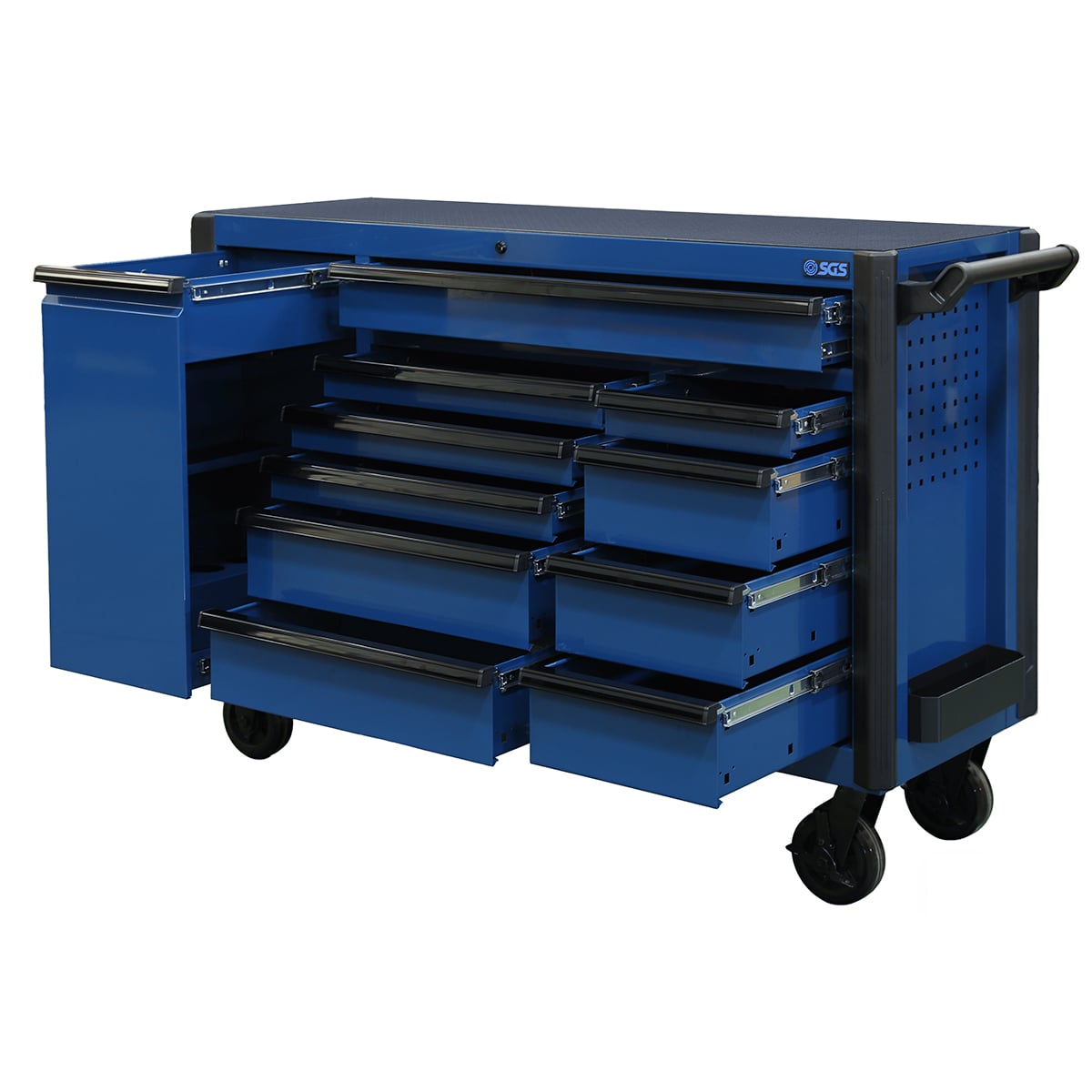 SGS 59in 11 Drawer Roller Cabinet | Blue