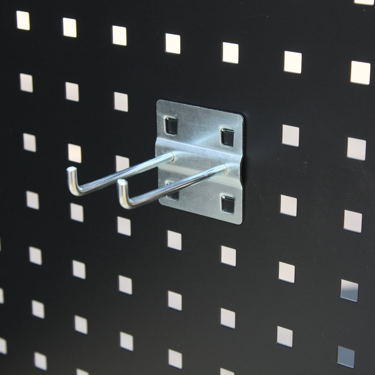 SGS Middle Double Hook for Garage Storage Systems Pegboard