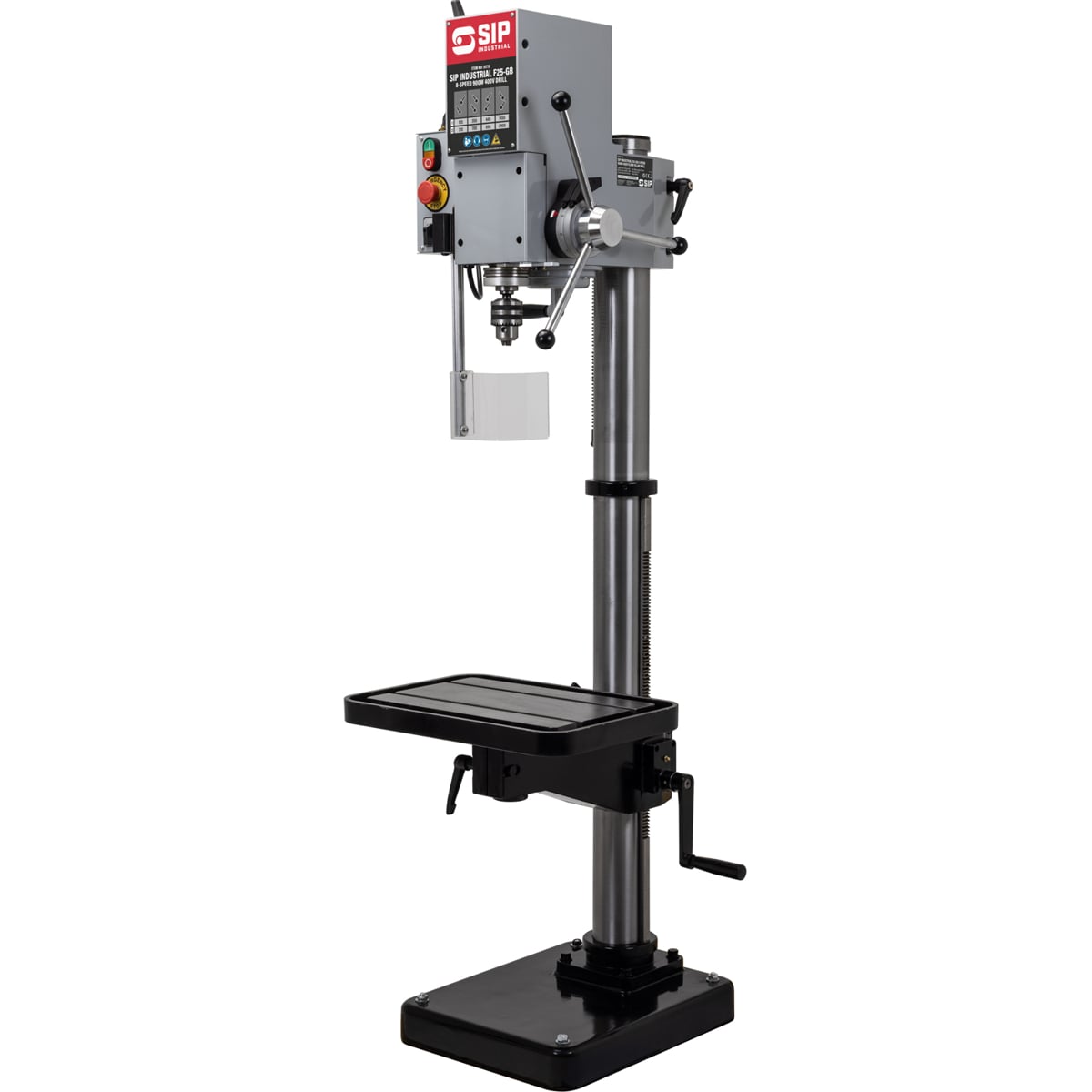 SIP Industrial F25-GB 8-Speed 900w 400v Floor Pillar Drill