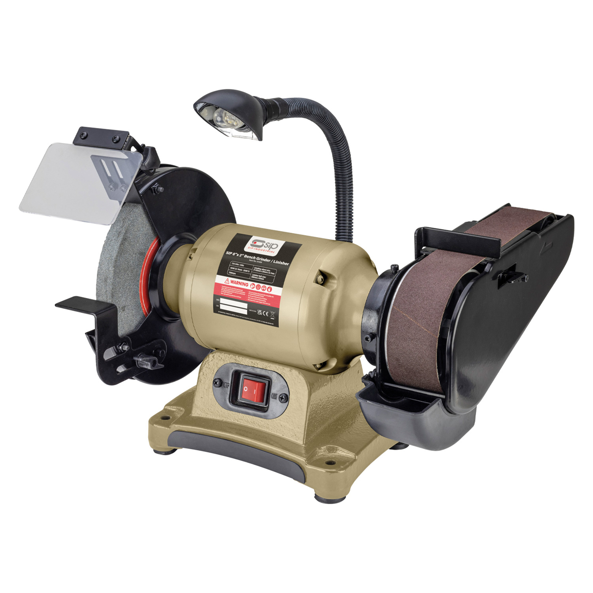 SIP 8 Inch x 2 Inch Bench Grinder / Linisher