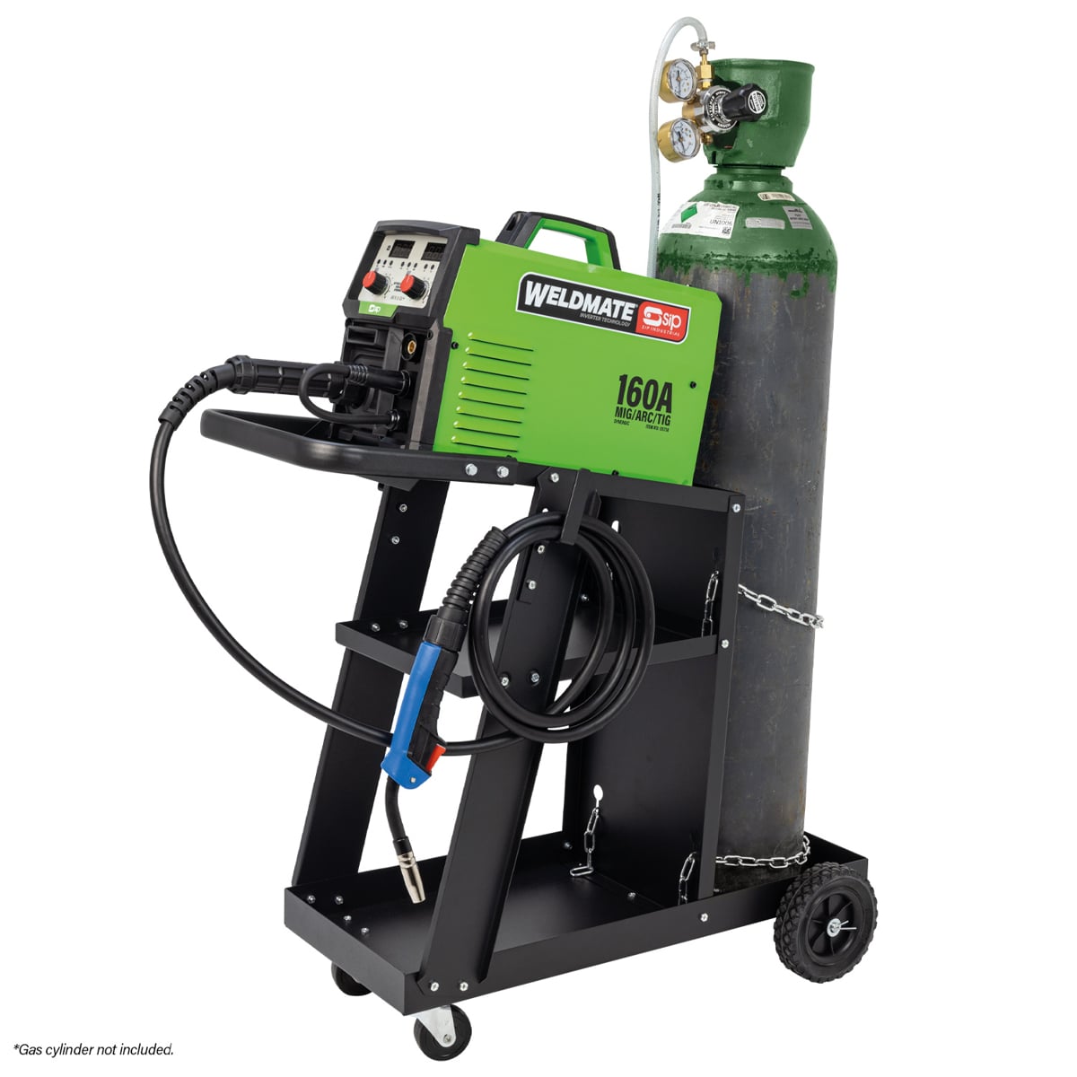 SIP WELDMATE® AUTOPLUS 160A MIG/ARC/TIG Synergic Inverter Welder with Cart Package
