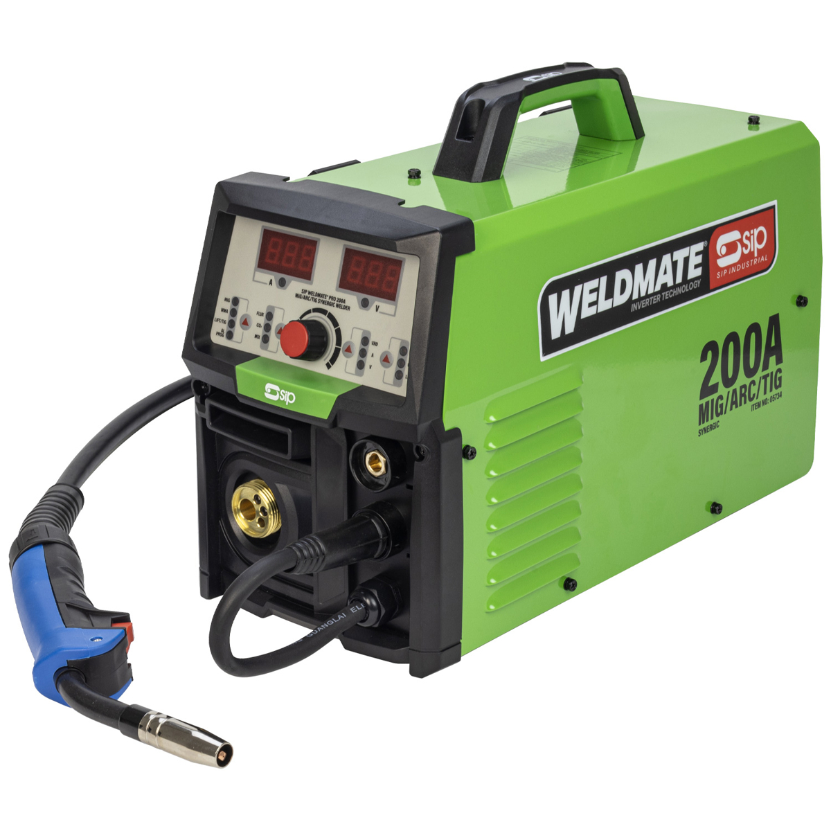 SIP WELDMATE® PRO 200A MIG/ARC/TIG Synergic Inverter Welder