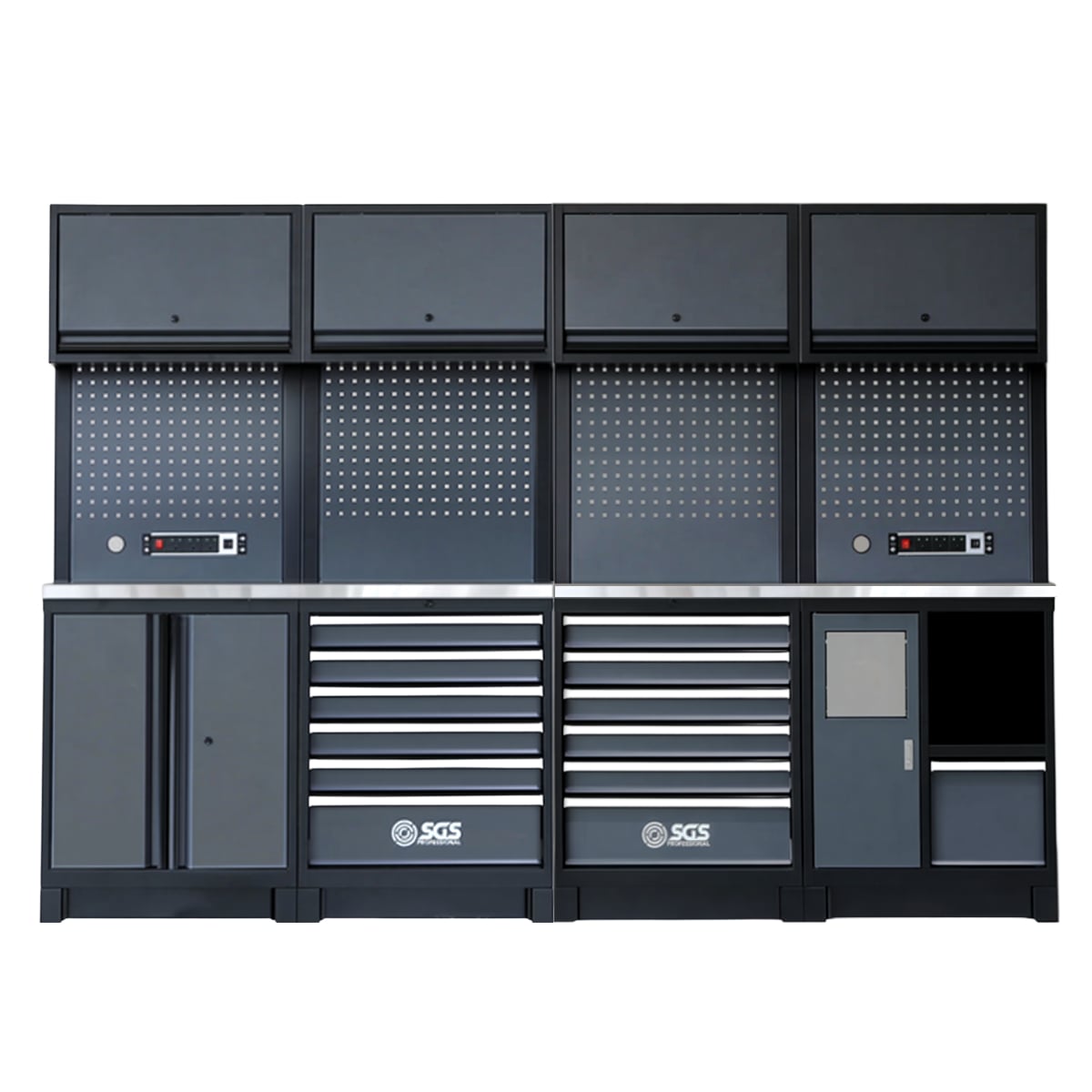 Heavy Duty Garage Storage System | Powerstrip | Bin Unit | Cabinet